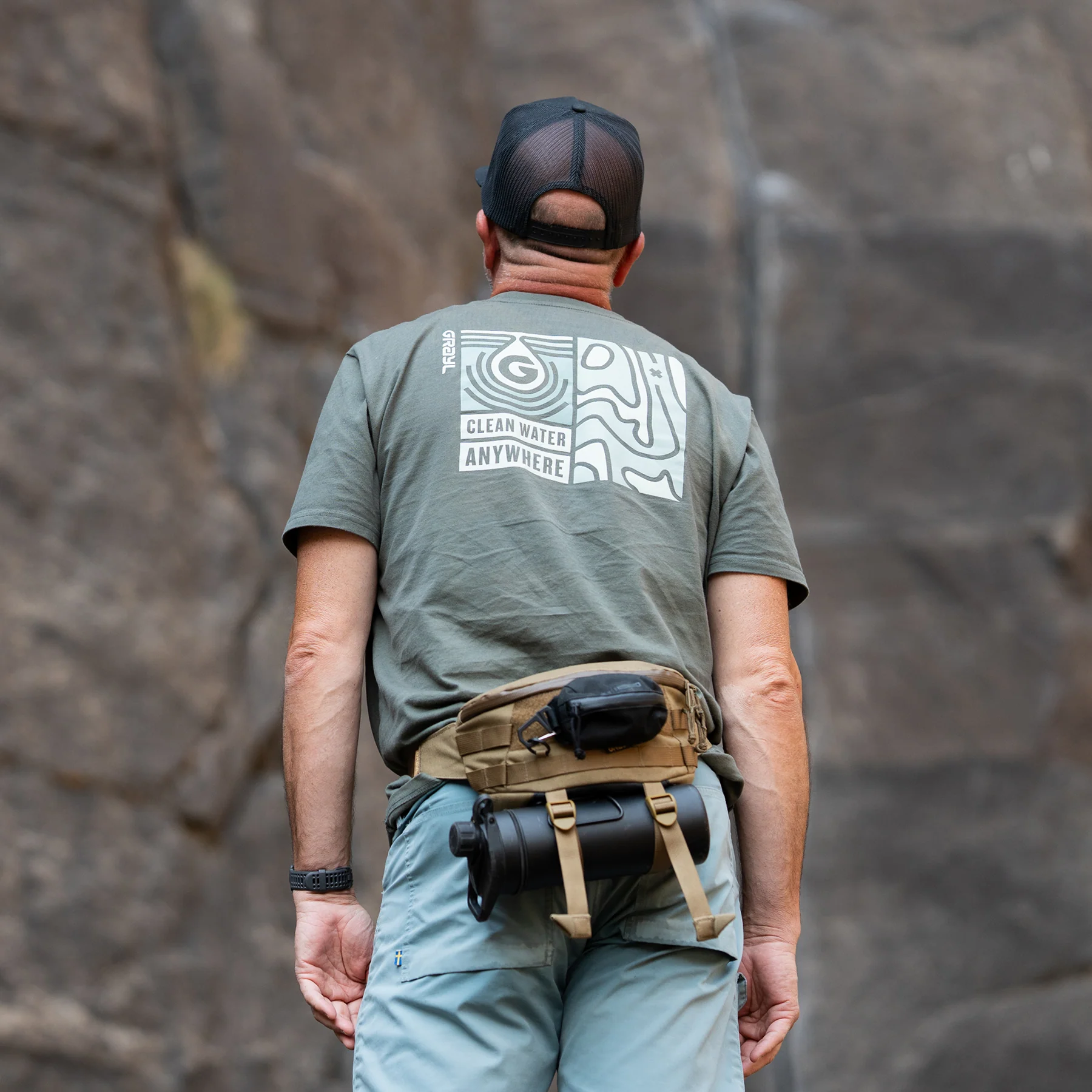 Topo Droplet Tee - Cypress - Image 4
