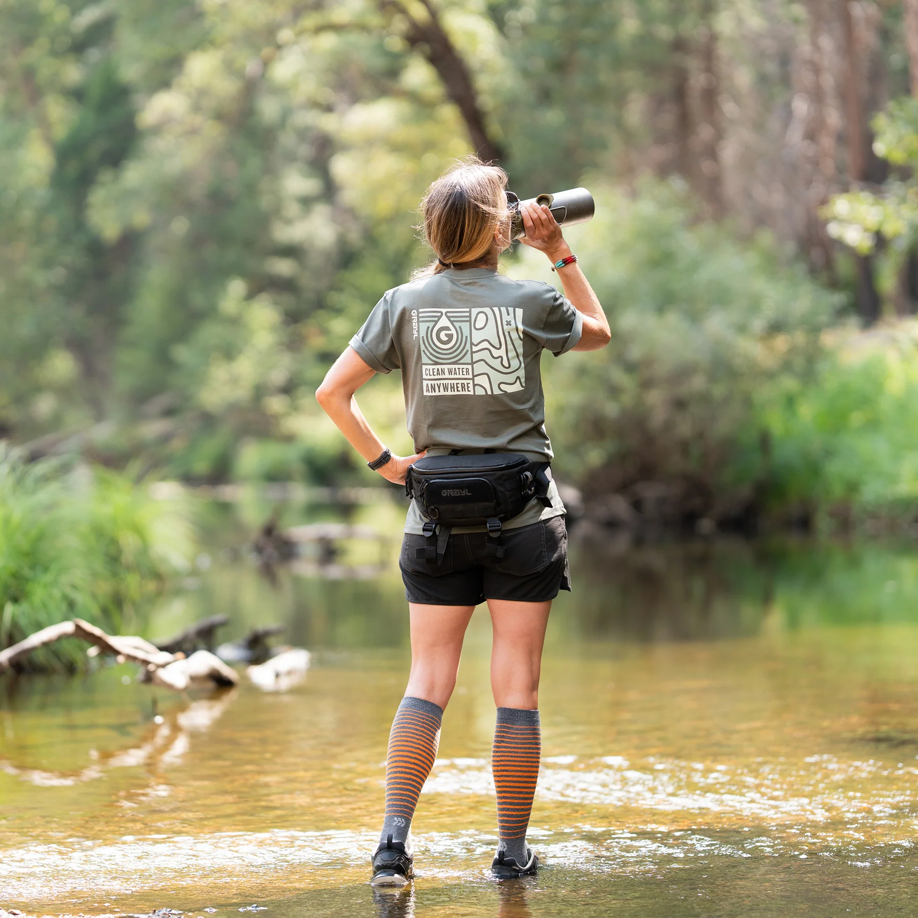 Topo Droplet Tee - Cypress - Image 5