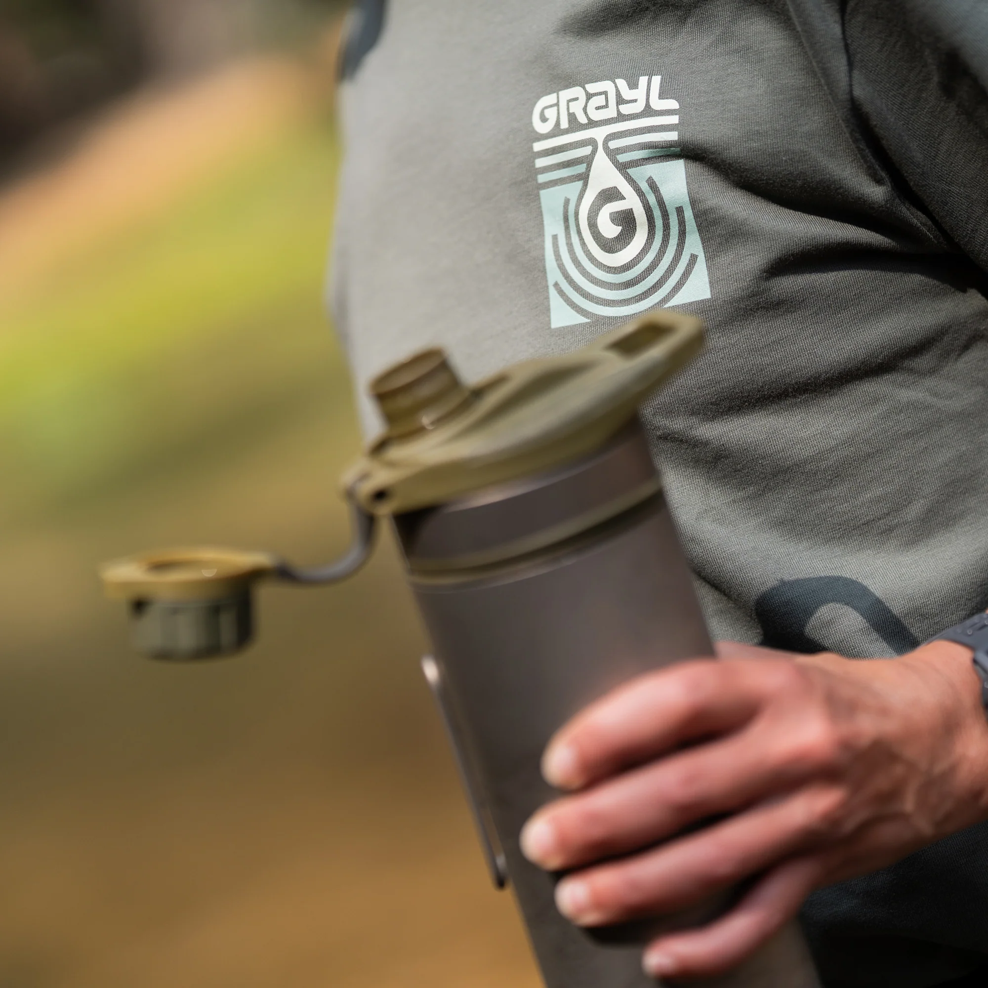 Topo Droplet Tee - Smoke - Image 6